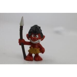 Peyo Smurfs Jungle Native Wild Smurf Figure, Bully Figurine. West Germany